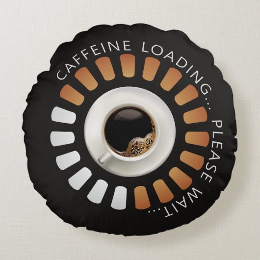 Caffeine loading ラウンドクッション (正面)