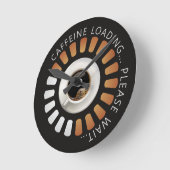 Caffeine loading ラウンド壁時計 (傾斜)