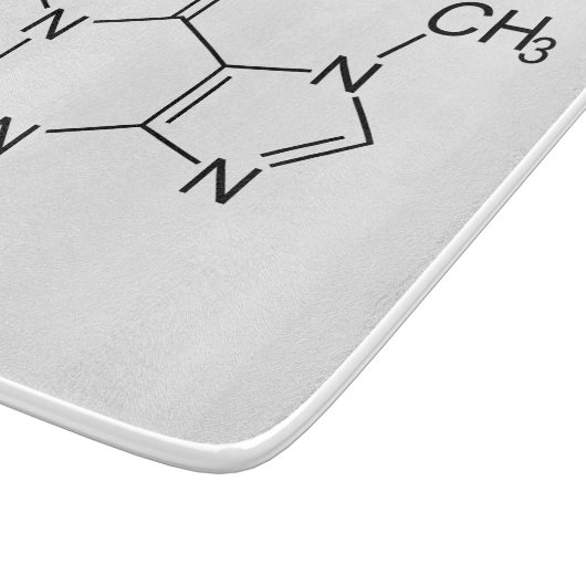 Caffeine Molecule Chemistry Coffee Atoms カッティングボード (角)
