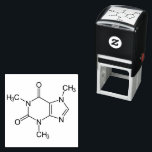 Caffeine Molecule Chemistry Coffee Atoms セルフインキングスタンプ<br><div class="desc">Caffeine Molecule Chemistry Coffee Atoms gift idea. Great gift for coffee lover,  gift for chemistry teacher,  gift for chemistry student and a wonderful science gift idea!</div>