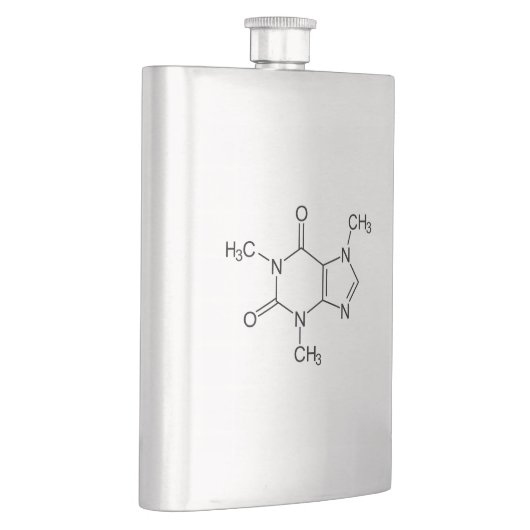 Caffeine Molecule Chemistry Coffee Atoms フラスク (右)