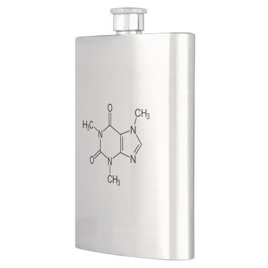 Caffeine Molecule Chemistry Coffee Atoms フラスク (左)
