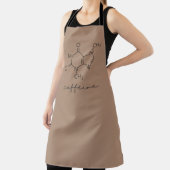 Caffeine Molecule Funny Chemistry エプロン (インサイチュ)