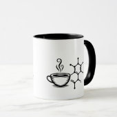 Caffeine Molecule Mug Chemical Composition coffee マグカップ (正面右)