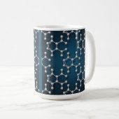 Caffeine Molecules Classic Coffee Mug コーヒーマグカップ (正面右)