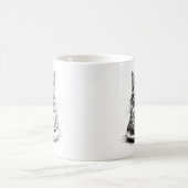 Caffeine Or Chaos Cat Coffee Lover Mug コーヒーマグカップ (中央)