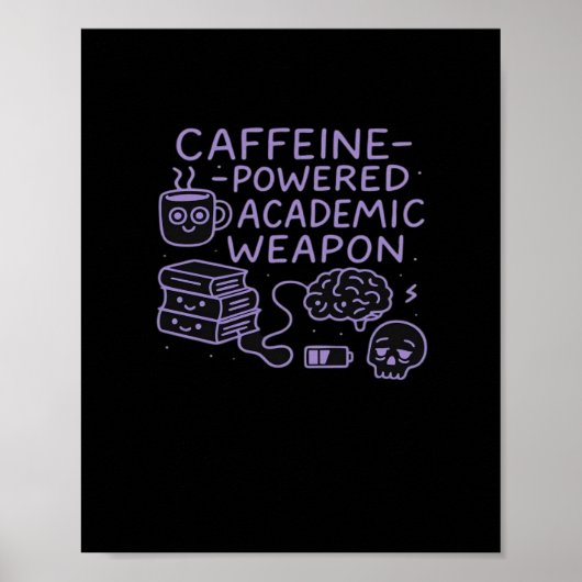 Caffeine-Powered Academic Weapon Classic ポスター (正面)