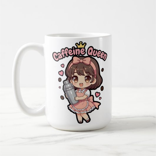 Caffeine Queen コーヒーマグカップ (左)