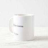 Caffeine Queen Personalized コーヒーマグカップ (正面左)
