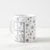 Caffeine & Whiskers Mug コーヒーマグカップ (正面左)