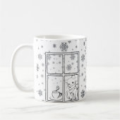 Caffeine & Whiskers Mug コーヒーマグカップ (左)