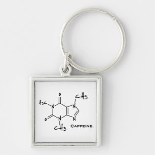 Caffieneの分子(化学構造) キーホルダー