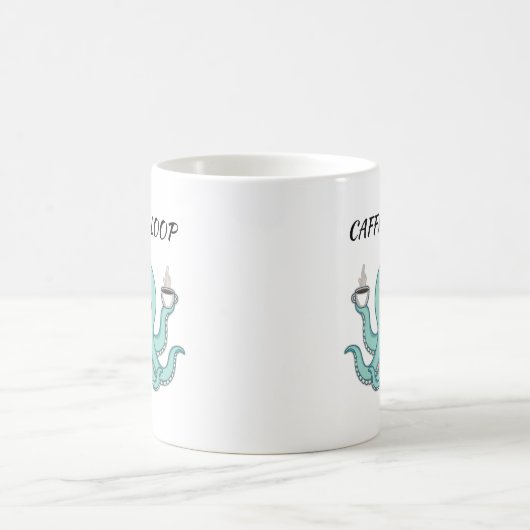 Caffin Loop Kawaii Coffee Mug – Octopus Cute  コーヒーマグカップ (中央)