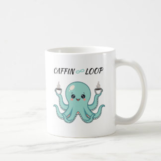 Caffin Loop Kawaii Coffee Mug – Octopus Cute  コーヒーマグカップ