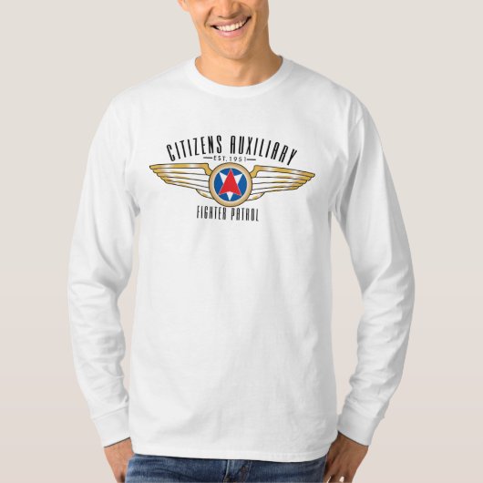 CAFPの長袖のティー Tシャツ (正面)