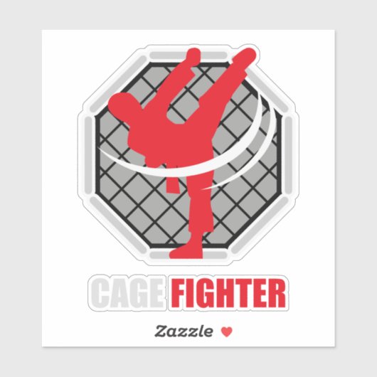 Cage Fighter MMA Knockout シール (シート)