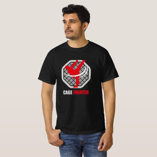 Cage Fighter MMA Knockout Tシャツ (正面フル)
