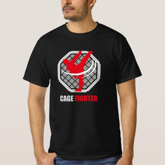 Cage Fighter MMA Knockout Tシャツ (正面)