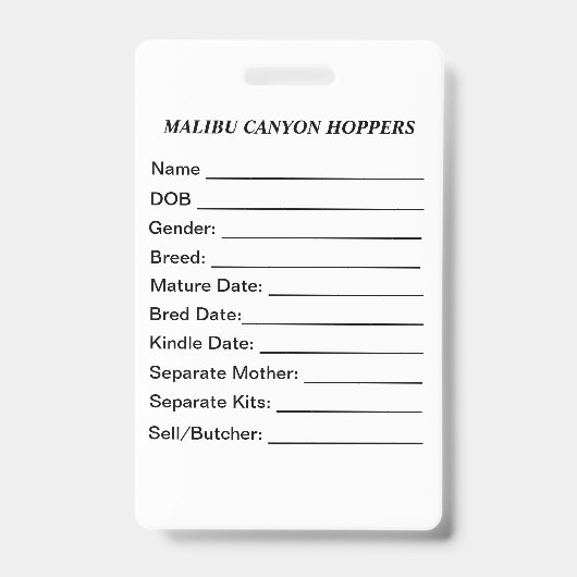 Cage Tag バッジ (表面)