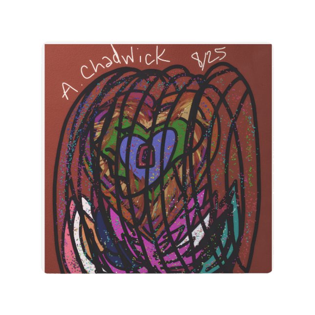 Caged Heart  メタルプリント (正面)