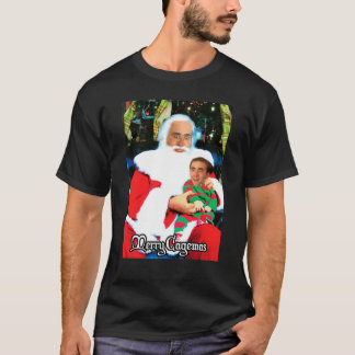 Cagemas メリー Santa Knee Nicolas Cage Christmas818 Tシャツ