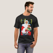 Cagemas メリー Santa Knee Nicolas Cage Christmas818 Tシャツ (正面フル)