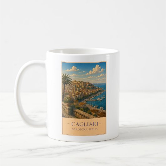 Cagliari コーヒーマグカップ (左)