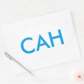 CAHサポートステッカー 楕円形シール (封筒)