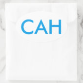 CAHサポートステッカー 楕円形シール (バッグ)