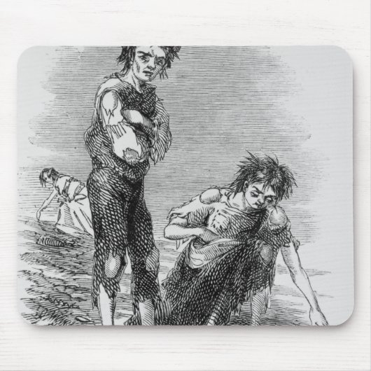 Caheraの男の子そして女の子 マウスパッド (正面)