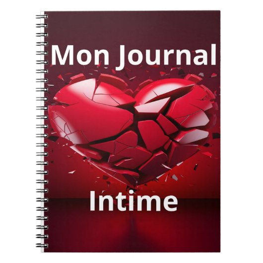 Cahier à spirale de Mon Journal Intime ノートブック (正面)