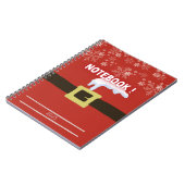 Cahier à spirales with motif de noel ノートブック (左側)