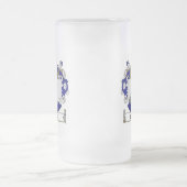 CAHILLの家紋- CAHILLの紋章付き外衣 フロストグラスビールジョッキ (中央)