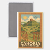 Cahokia – Ancient City of the Mounds マグネット (正面/裏面)