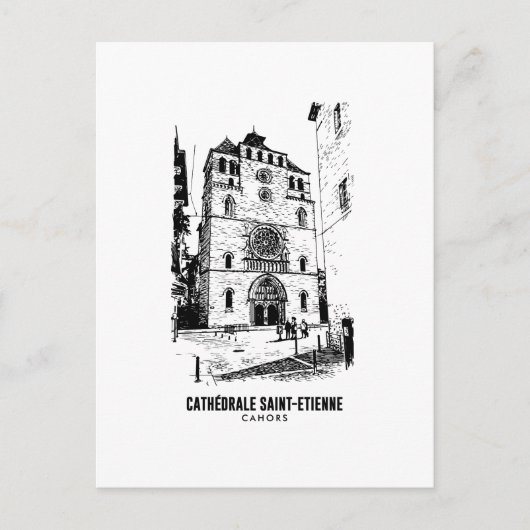 Cahors  Cathedrale SaintEtienne  Affiche Art Sacre ポストカード (正面)