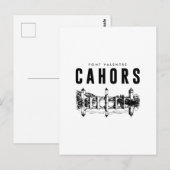 Cahors  Cite Medievale  Affiche Vintage Patrimoine ポストカード (正面/裏面)