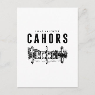 Cahors Cite Medievale Affiche Vintage Patrimoine ポストカード