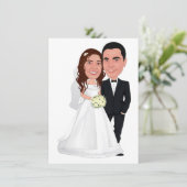 caicatureの結婚式招待状 招待状 (スタンド正面)