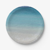 Caicosの美しいビーチ|のトルコ人および写真 ペーパープレート (正面)