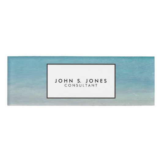 Caicosの美しいビーチ|のトルコ人および写真 名札 (正面)