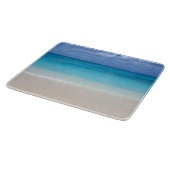 Caicosの風下のビーチ|のトルコ人および写真 カッティングボード (角)