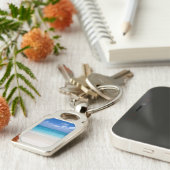 Caicosの風下のビーチ|のトルコ人および写真 キーホルダー (側面)