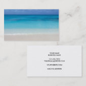 Caicosの風下のビーチ|のトルコ人および写真 名刺 (正面/裏面)
