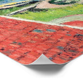 Caillebotte – アルジェンテウイルのセーヌ川。ボート ポスター (角)