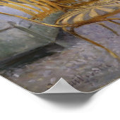 Caillebotte – オレンジ色の木 ポスター (角)