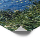 Caillebotte – セーヌ川の係留中のボート ポスター (角)