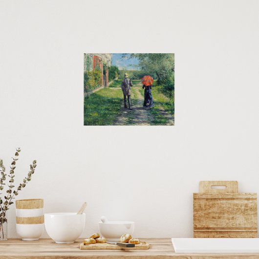 Caillebotte – パス1881 ポスター (キッチン)