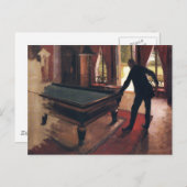 Caillebotte：ビリヤード ポストカード (正面/裏面)