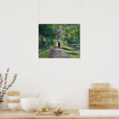 Caillebotte – 花のヴィラからアレア… ポスター (キッチン)