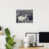 Caillebotte – 雪の中の屋根（雪の効果） ポスター (ホームオフィス)